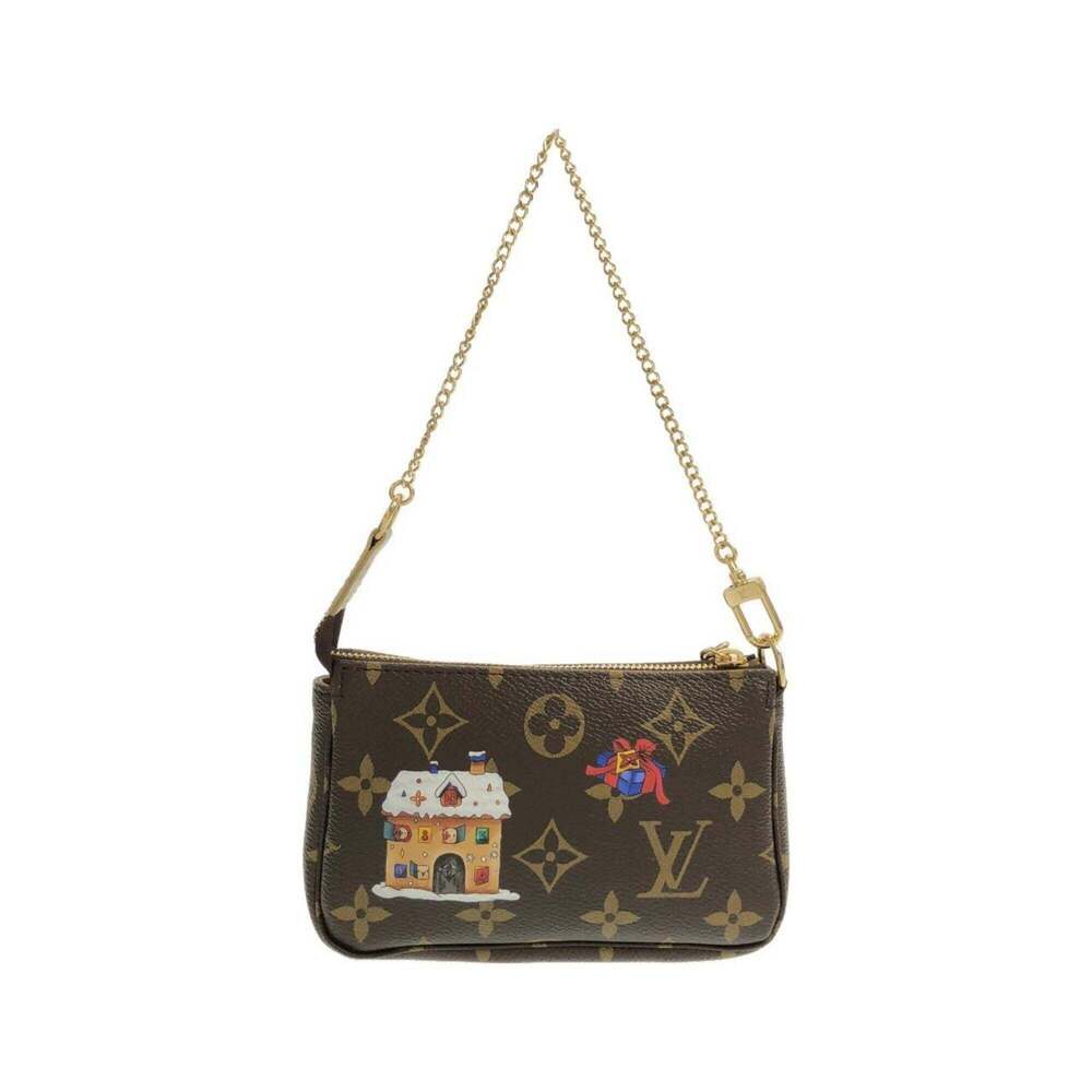 LOUIS VUITTON Authentic Brown Monogram Pochette Pouch - Picture 2 of 10